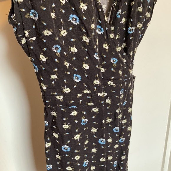 J.Crew Mercantile Wrap Dress in Blue Daisy Print - Picture 2 of 6